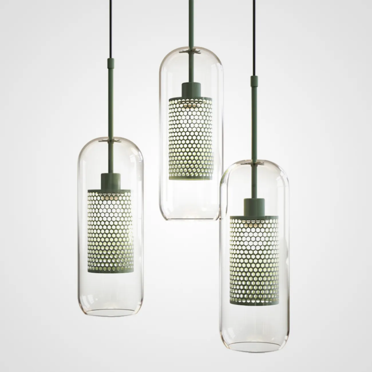Подвесной светильник CATCH TRIO MATCHA от ImperiumLoft