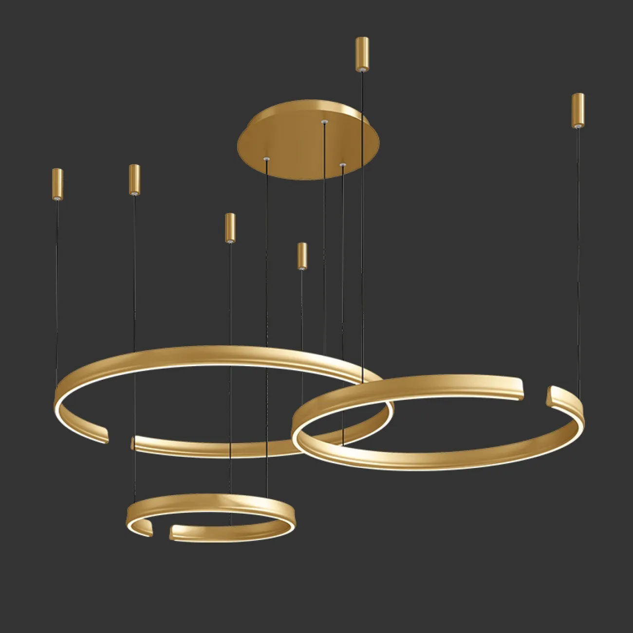 Подвесная люстра ALTAIR D45+65 от ImperiumLoft