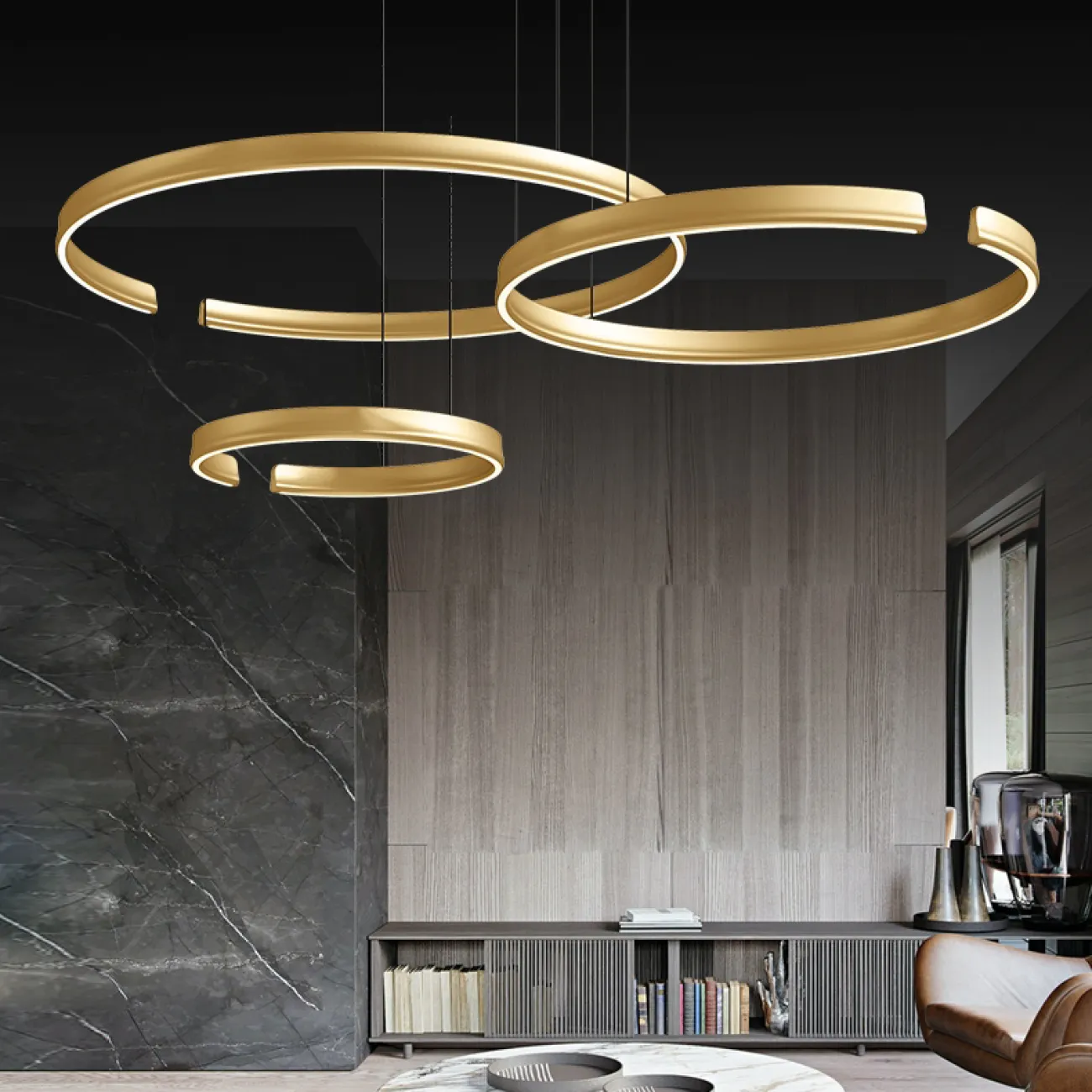 Подвесная люстра ALTAIR D45+65 от ImperiumLoft