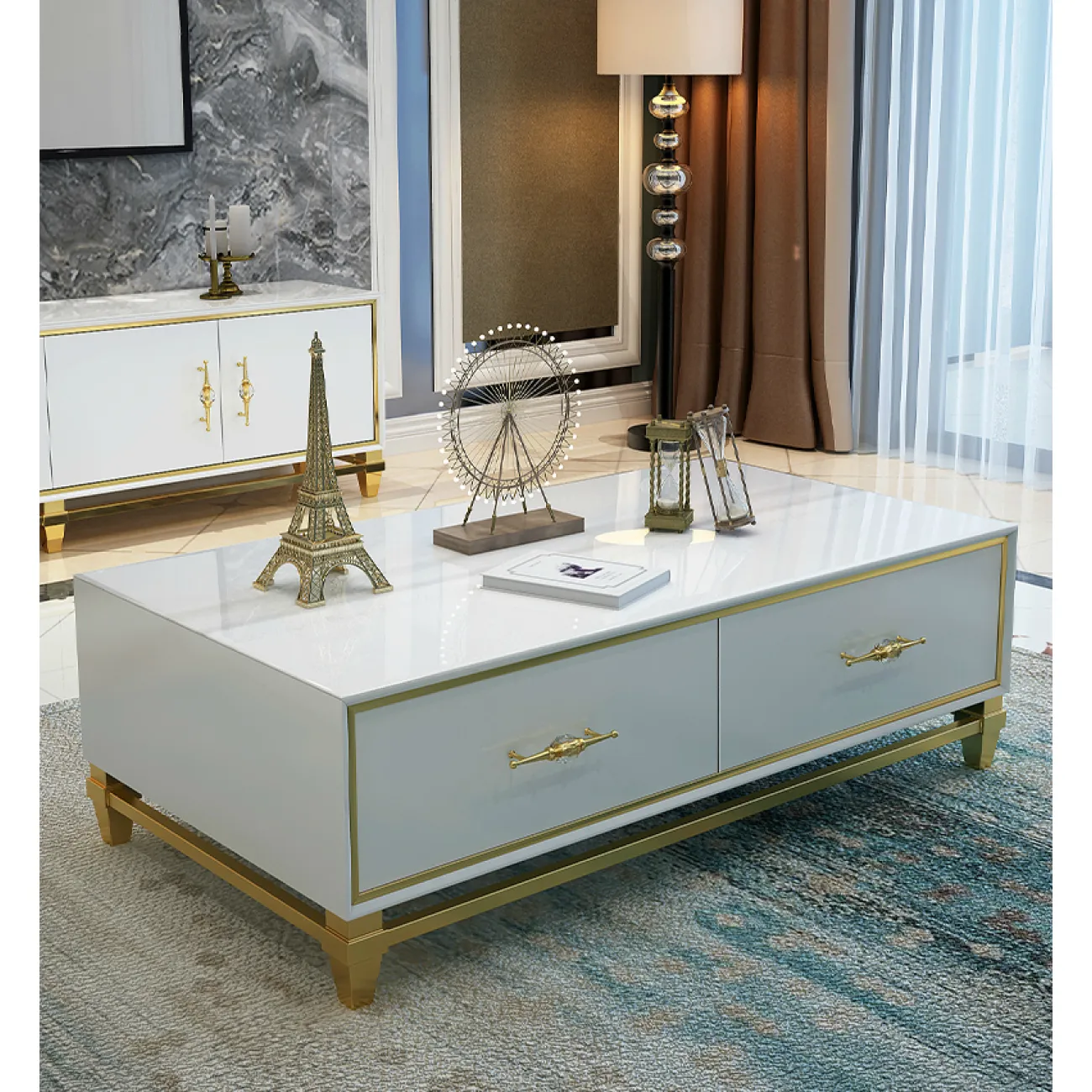 Дизайнерский журнальный столик - LaLume-AP00335