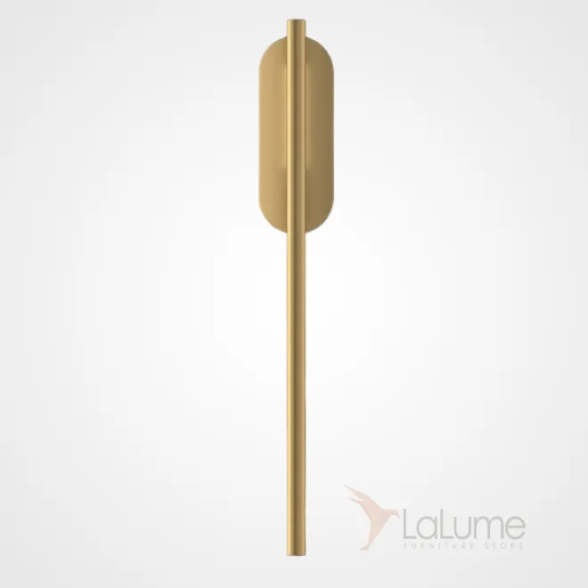 Серия настенных светильников с двумя вытянутыми LED-панелями на внутренней стороне поворотного трубчатого корпуса из латуни VIRGINIA H50 Brass Серия настенных светильников с двумя вытянутыми LED-панелями на внутренней стороне поворотного трубчатого корпуса из латуни VIRGINIA H50 Brass
