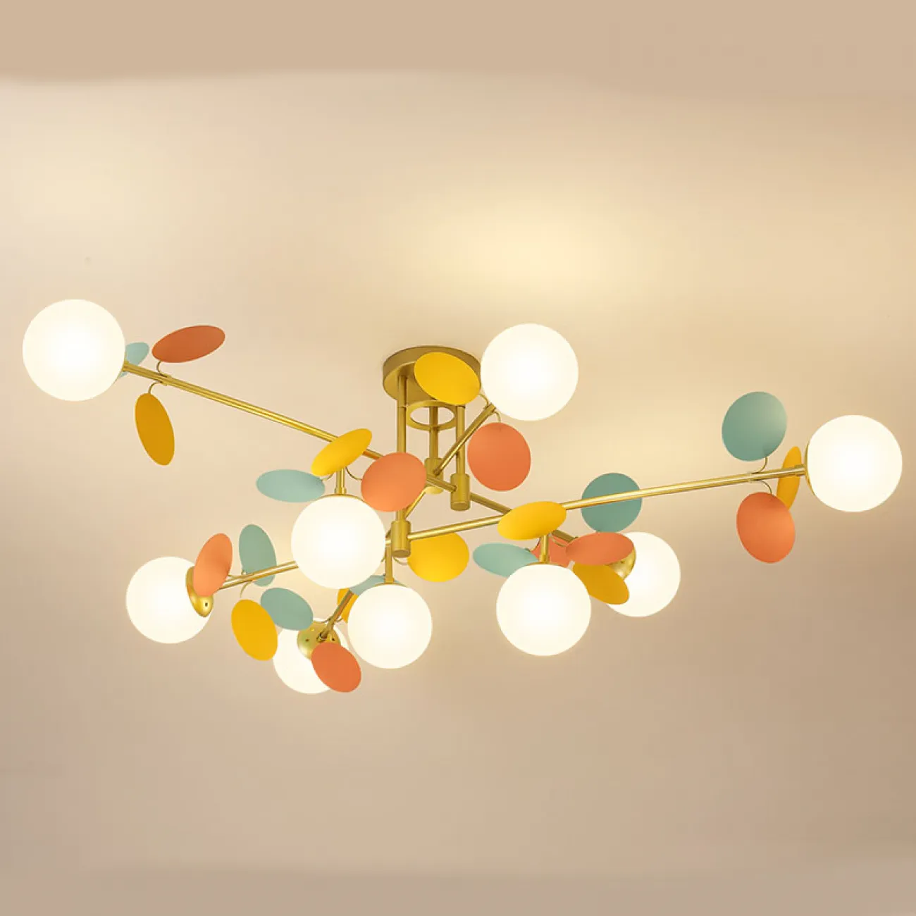 Потолочная люстра MATISSE B D120 Gold Multicolor от ImperiumLoft