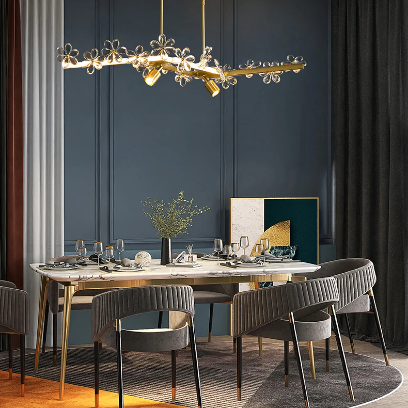 Потолочный светильник FLORENTINA LONG L126 от ImperiumLoft