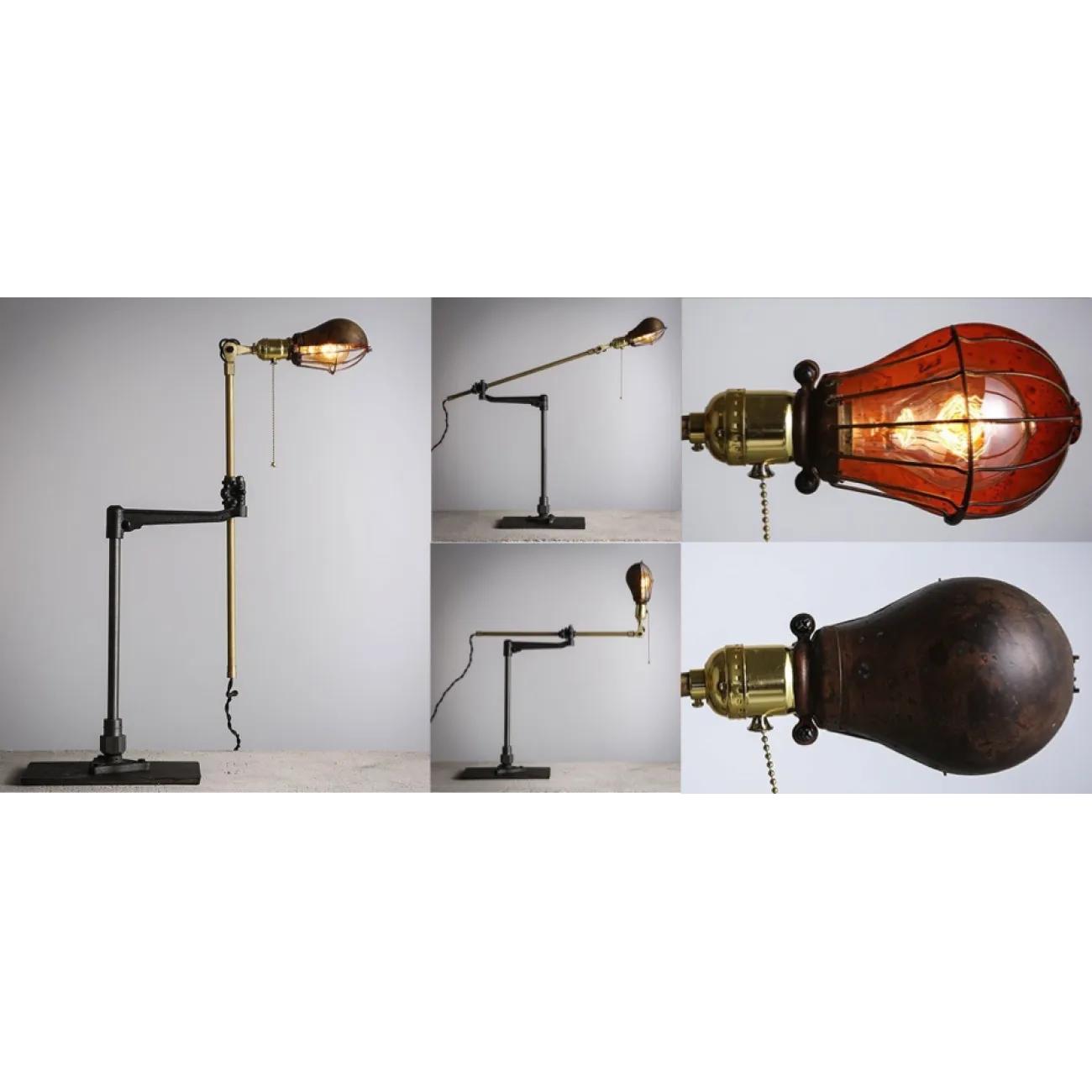 Настольный светильник Steampunk Extension Pole Table от LaLume