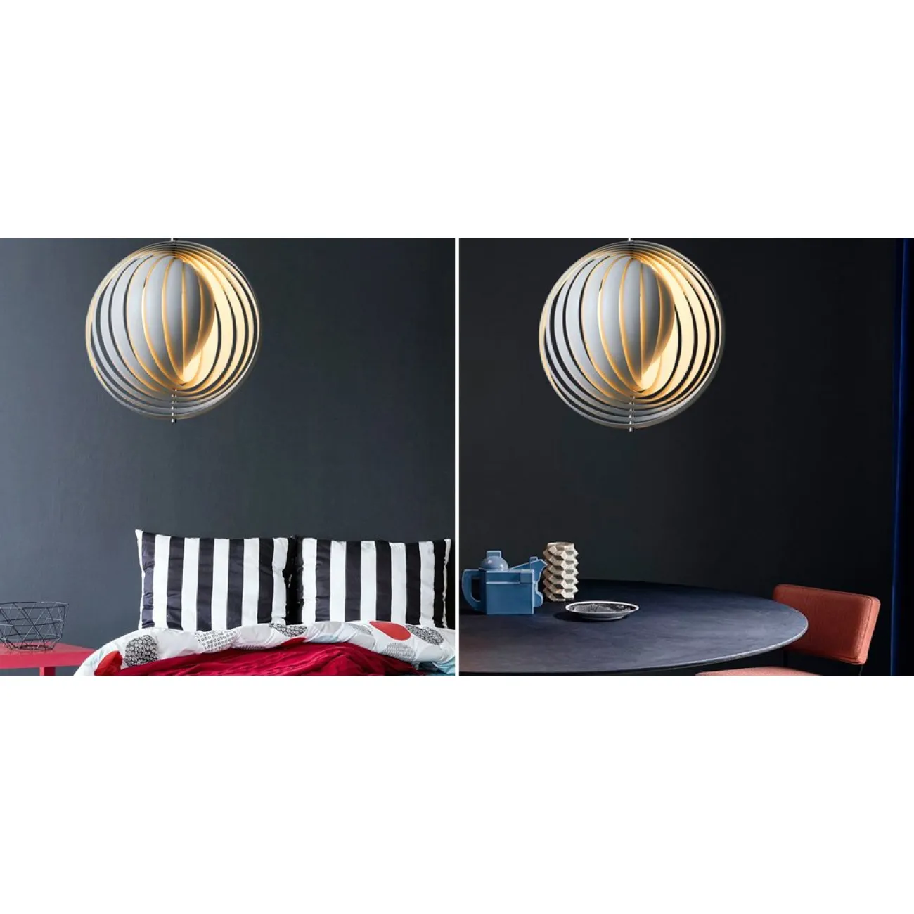 Подвесной светильник Led Pendant Rotates Space Ball Metal