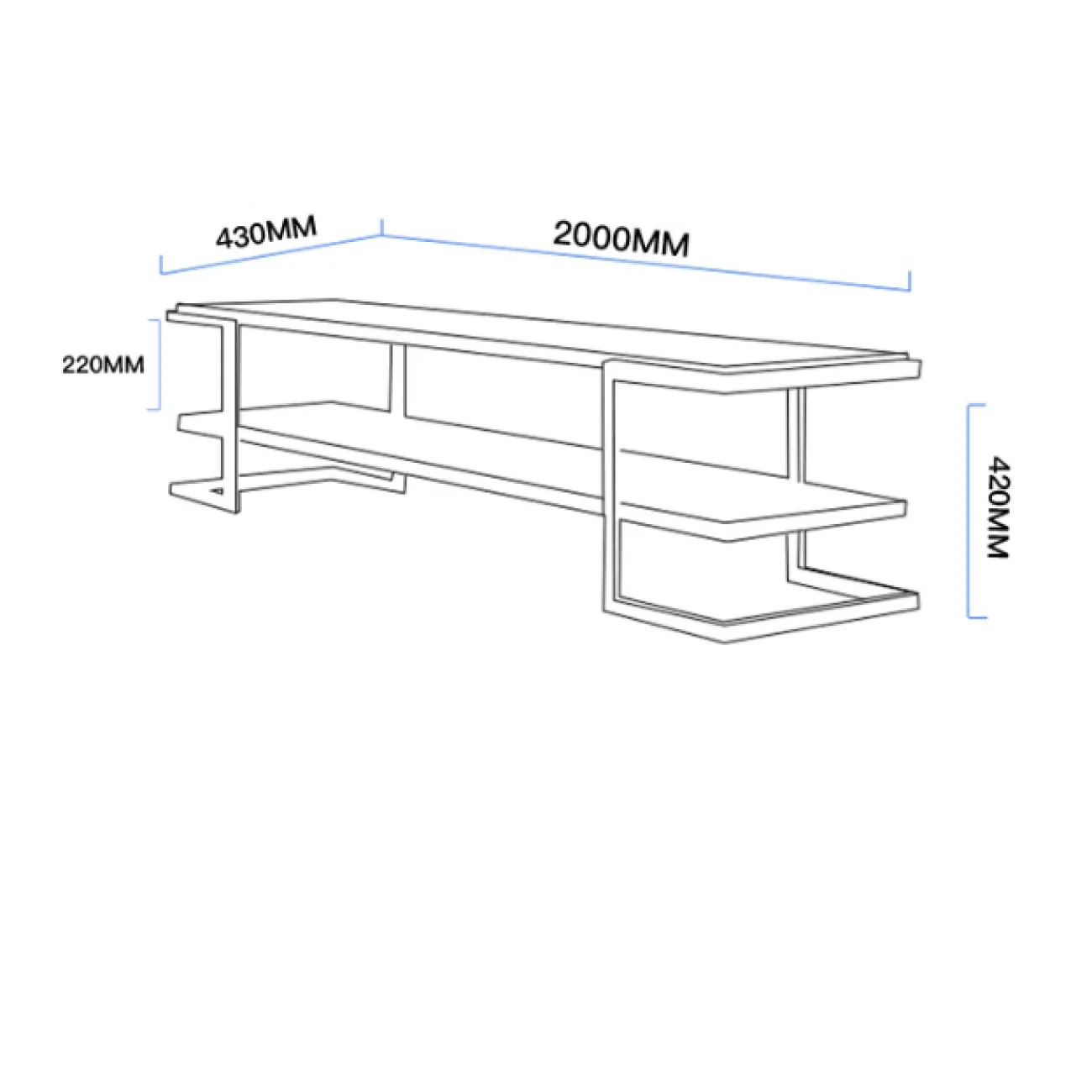 Дизайнерский комод под ТВ LaLume-TV00120