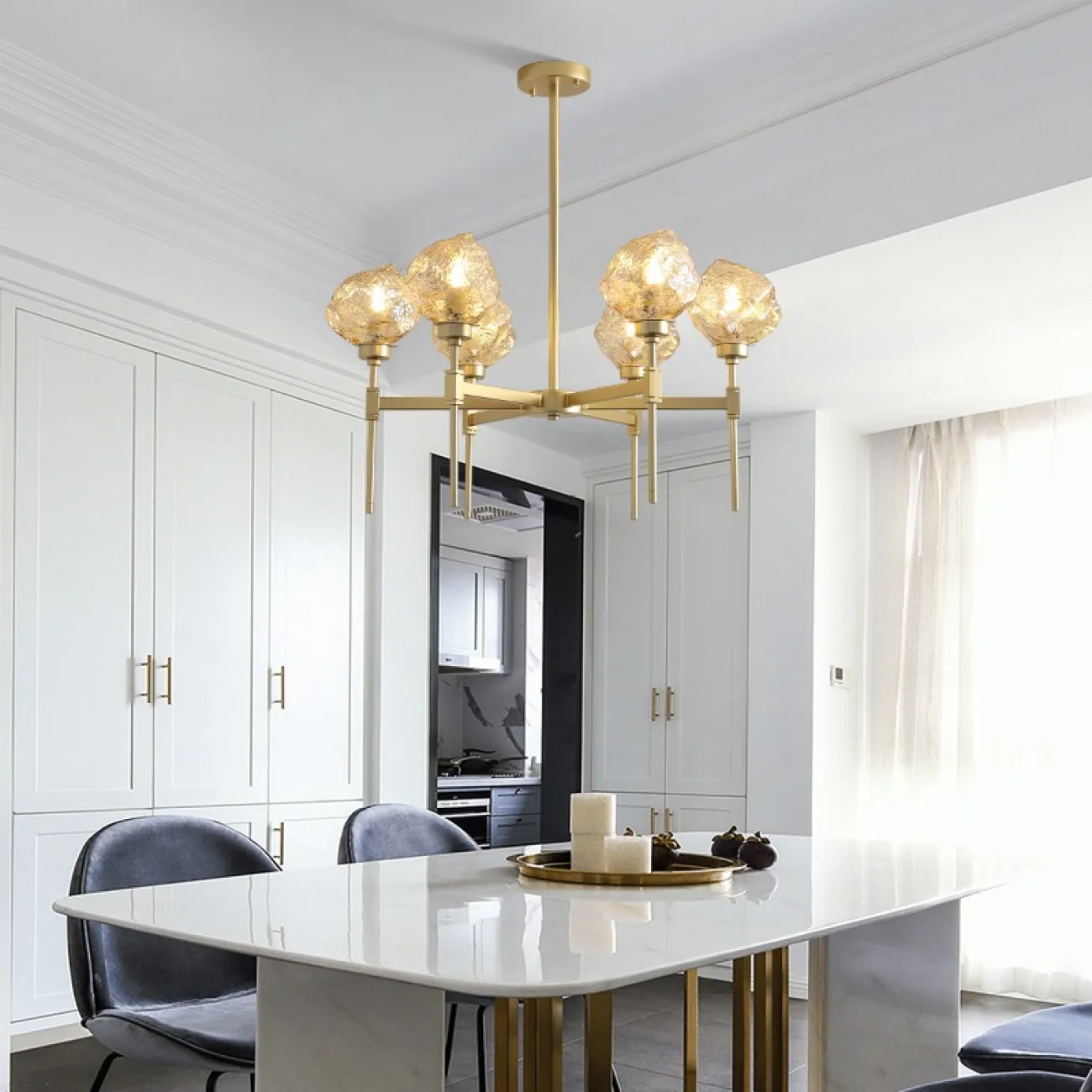 Подвесная люстра TORCH 6 Дымчатый от ImperiumLoft