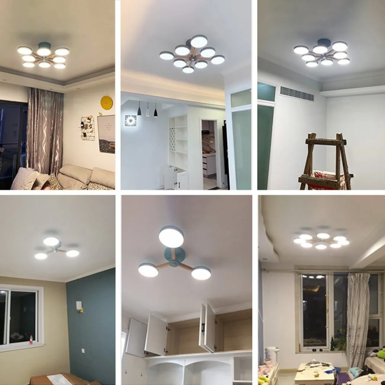 Потолочный светильник TURNA L6 Blue от ImperiumLoft