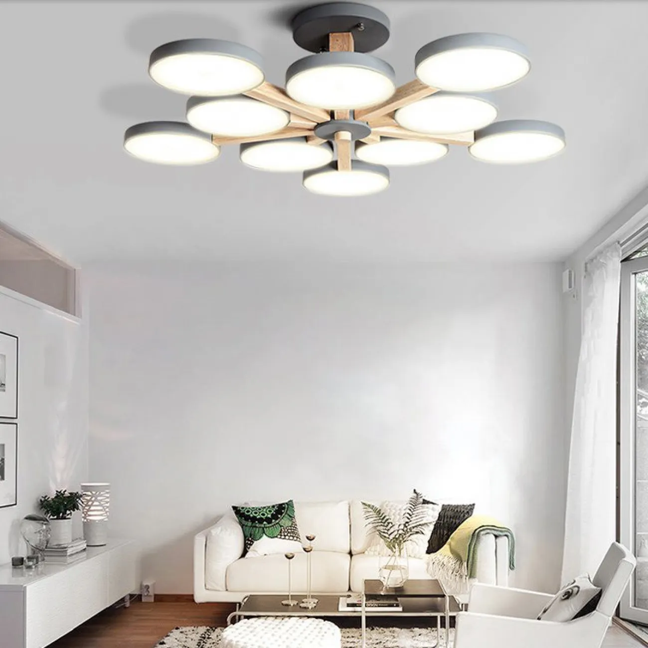 Потолочный светильник TURNA L6 Khaki от ImperiumLoft