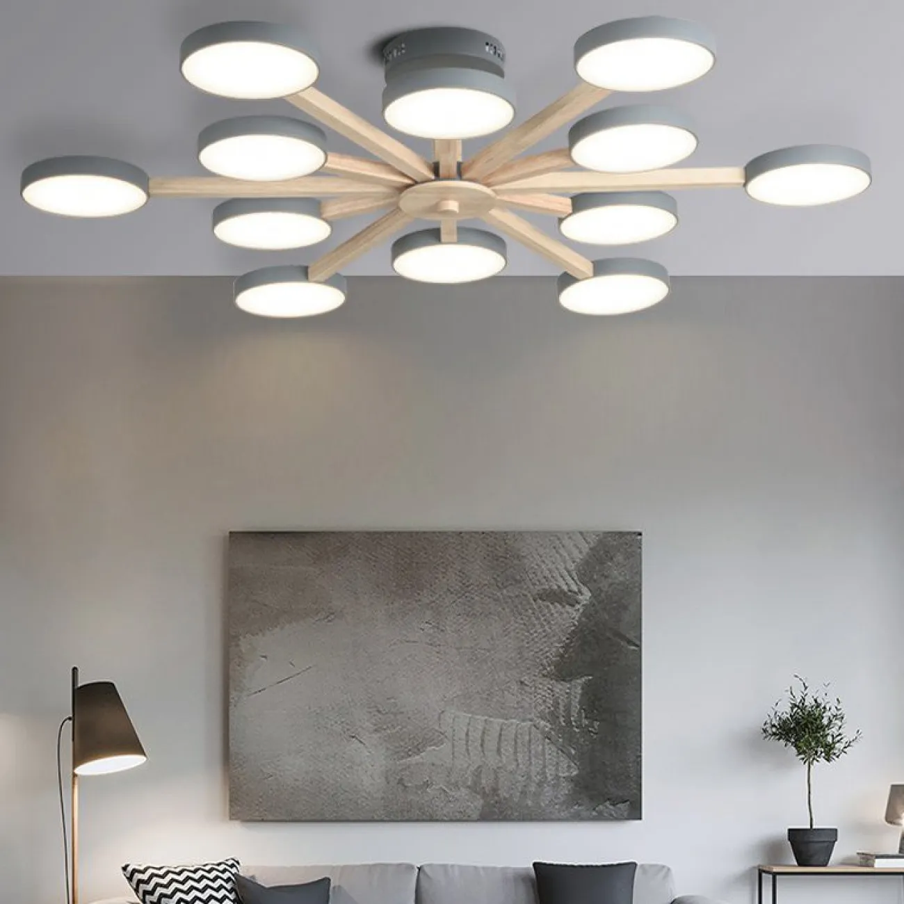 Потолочный светильник TURNA L6 Khaki от ImperiumLoft