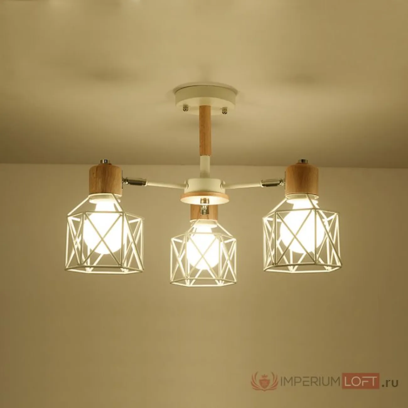 Потолочная люстра CORF B3 White 3 lamps от ImperiumLoft