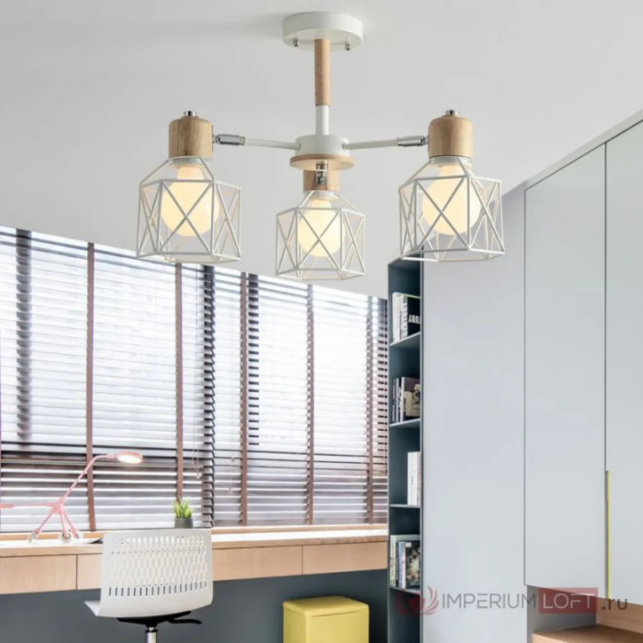 Потолочная люстра CORF B3 Gray 8 lamps от ImperiumLoft