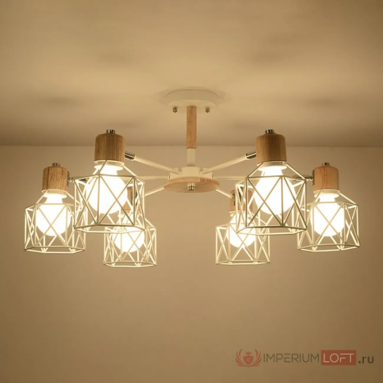 Потолочная люстра CORF B3 Gray 8 lamps от ImperiumLoft