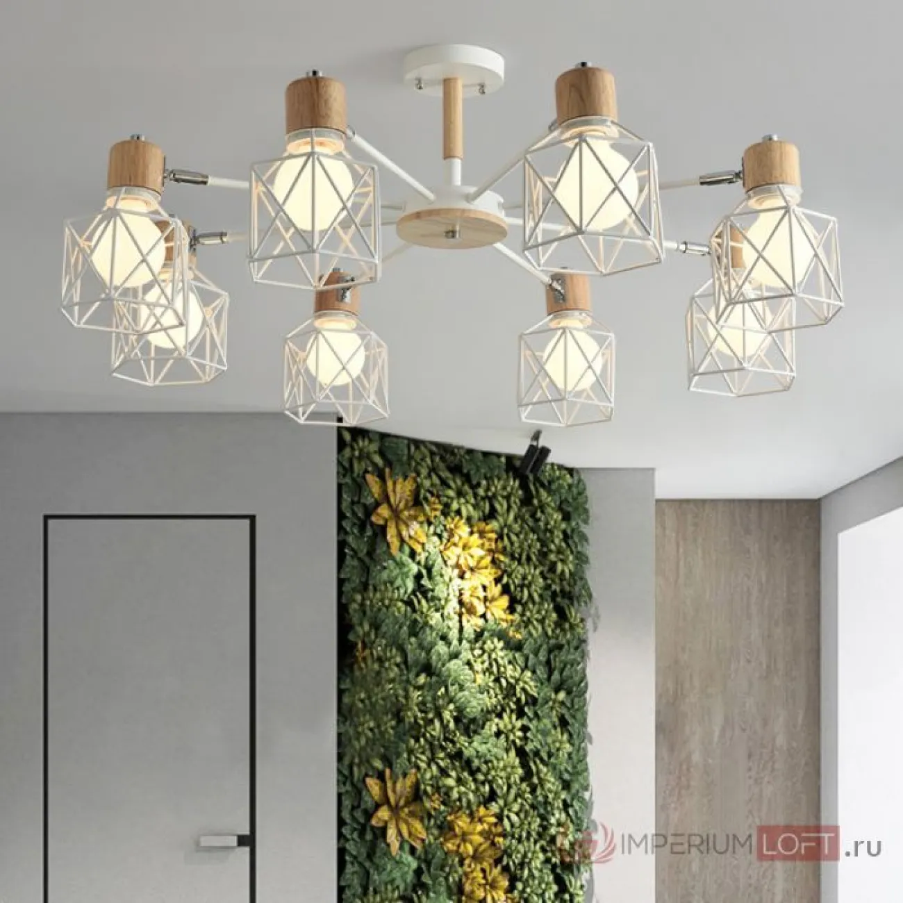 Потолочная люстра CORF B3 Gray 8 lamps от ImperiumLoft