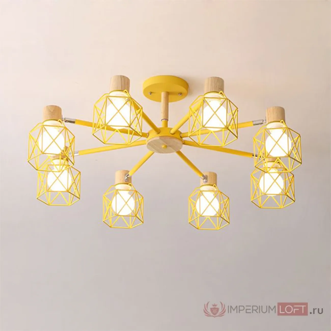 Потолочная люстра CORF B3 Gray 6 lamps от ImperiumLoft