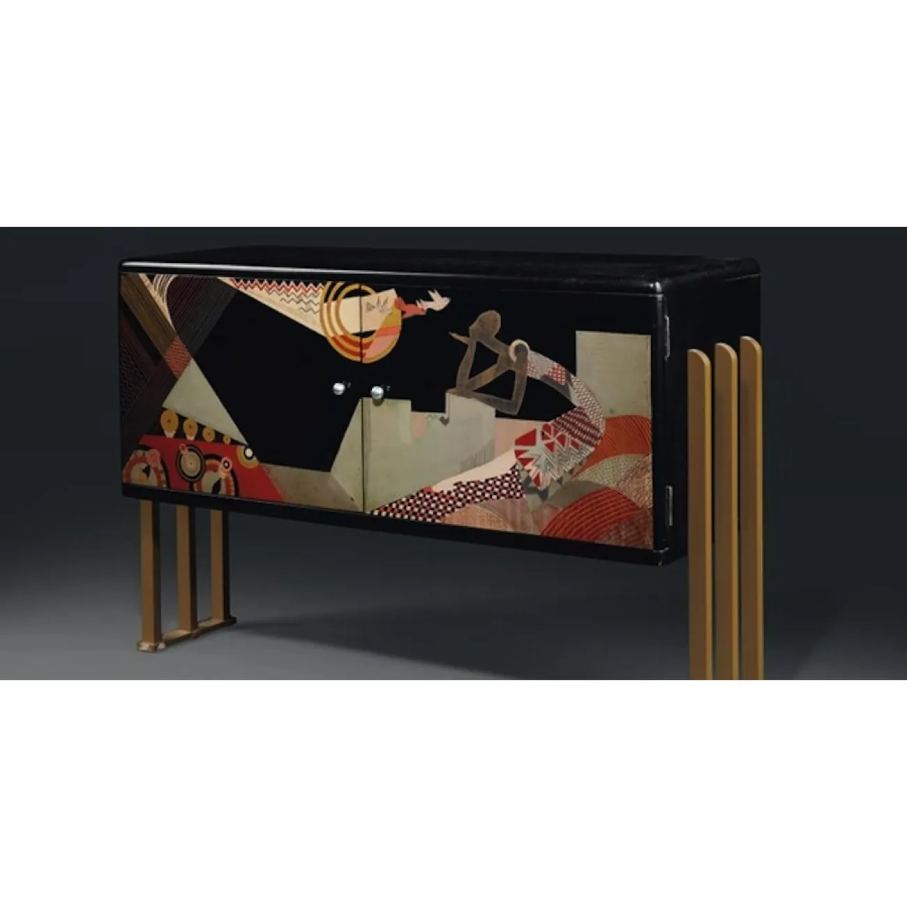 Шкафчик для радиоприемника Jean Dunand Radio Cabinet		 in 1930 от LaLume