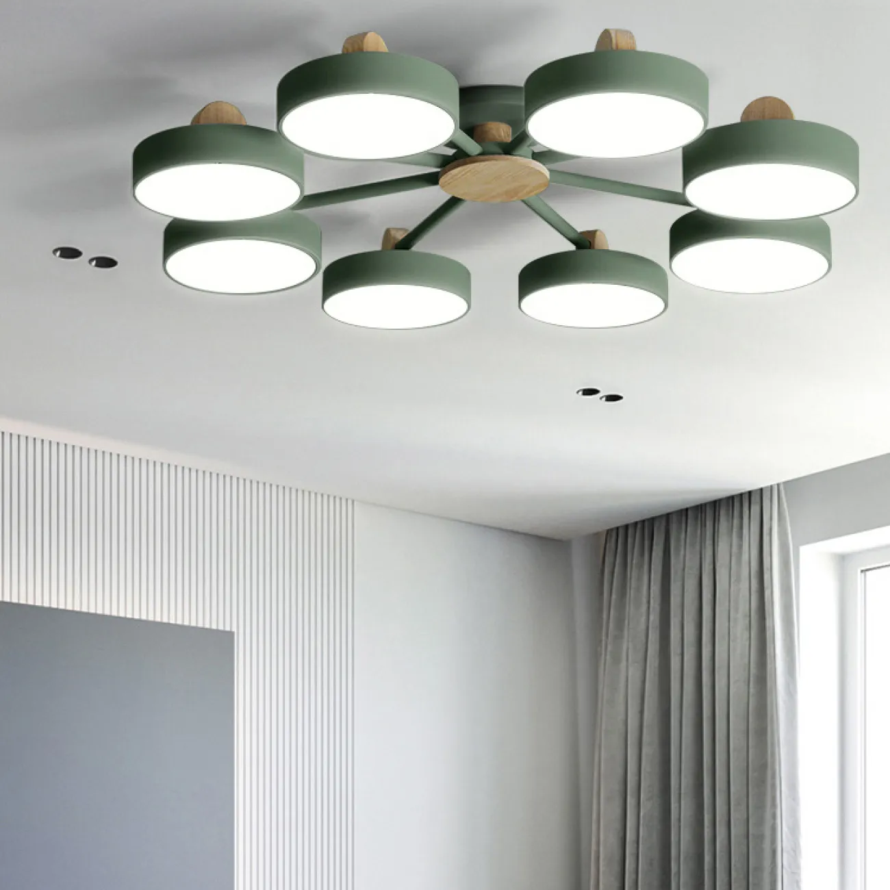 Потолочная люстра MOVE 8 Gray от ImperiumLoft Потолочная люстра MOVE 8 Gray от ImperiumLoft