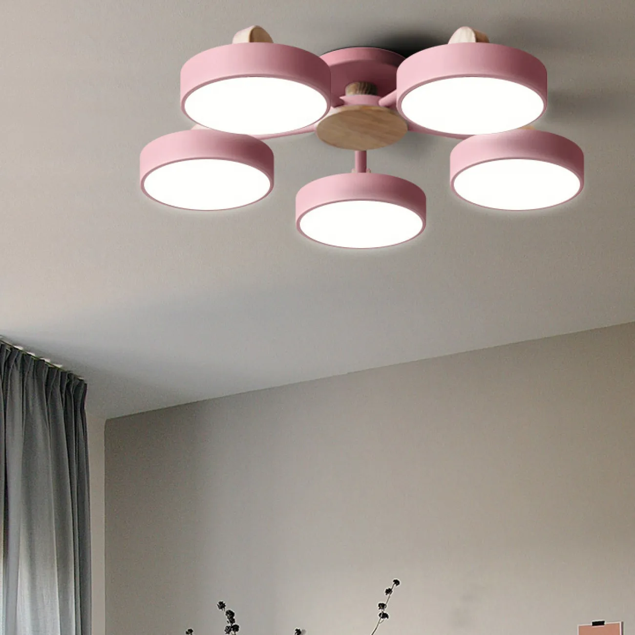 Потолочная люстра MOVE 8 Pink от ImperiumLoft