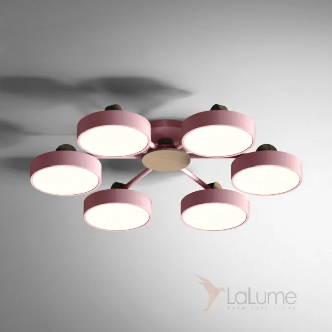 Потолочная люстра MOVE 6 Pink от ImperiumLoft Потолочная люстра MOVE 6 Pink от ImperiumLoft