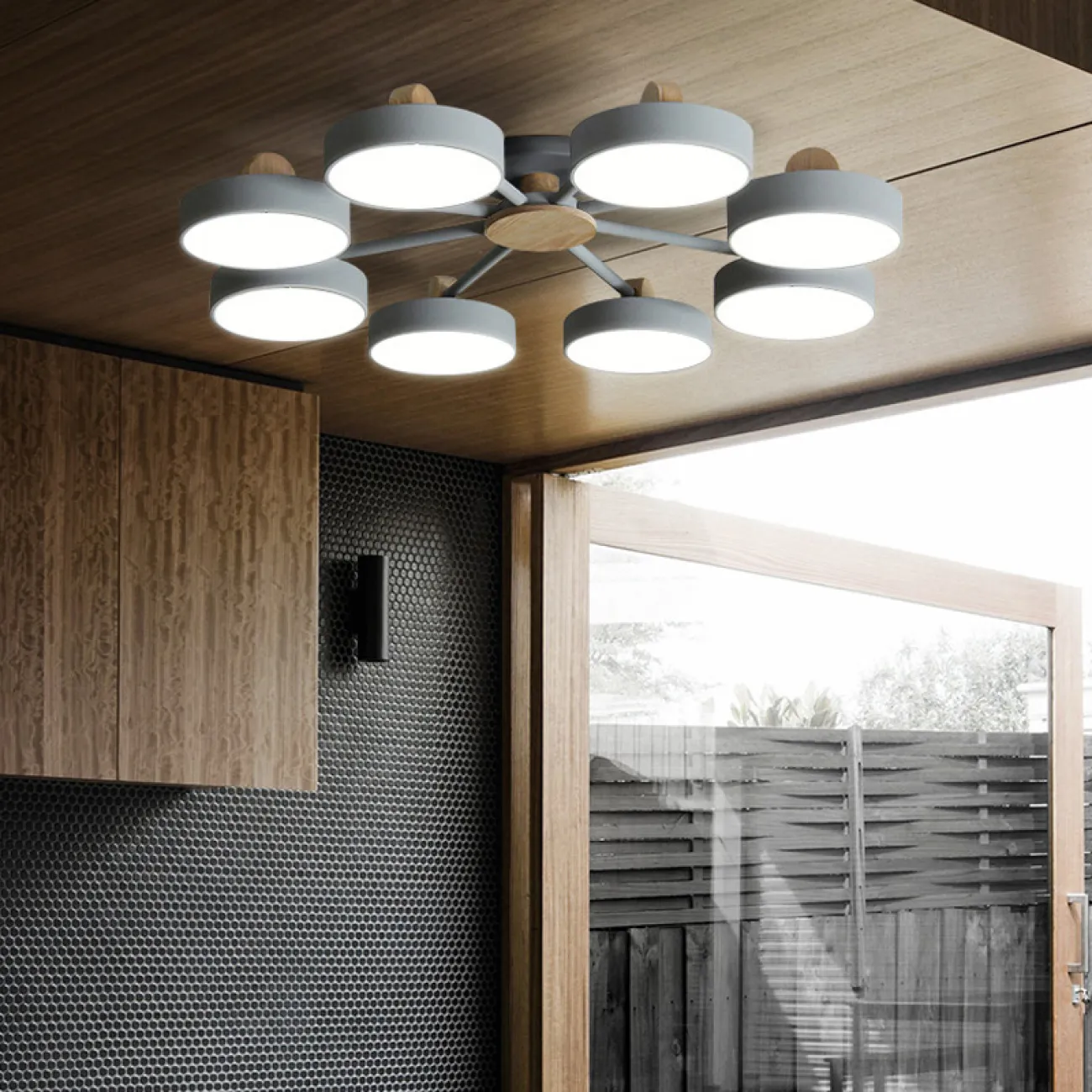 Потолочная люстра MOVE 8 Gray от ImperiumLoft Потолочная люстра MOVE 8 Gray от ImperiumLoft