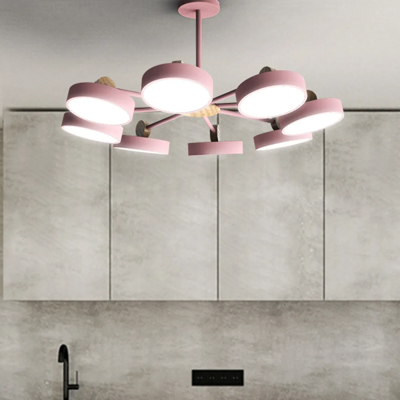 Потолочная люстра MOVE 8 Gray от ImperiumLoft Потолочная люстра MOVE 8 Gray от ImperiumLoft