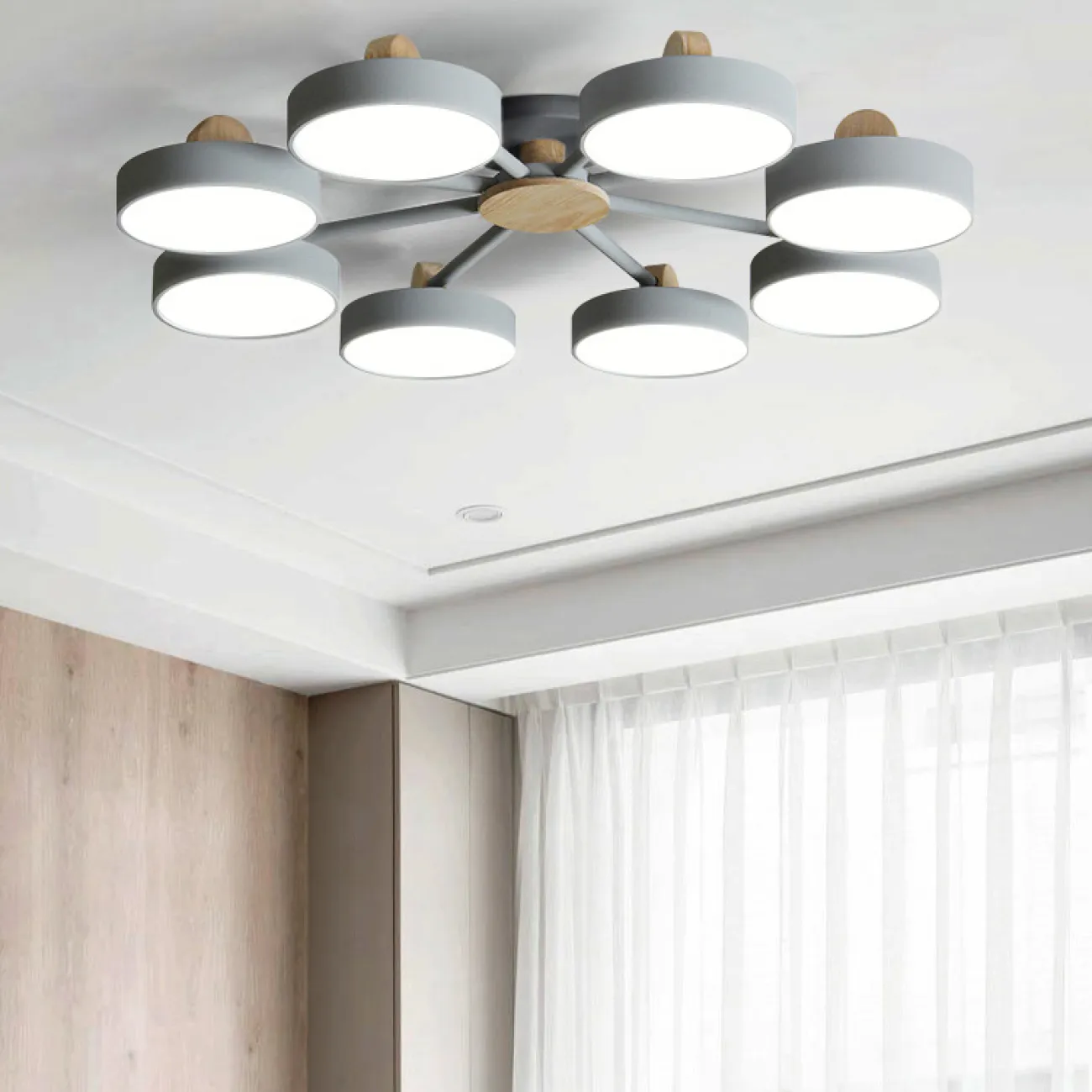 Потолочная люстра MOVE 8 Gray от ImperiumLoft Потолочная люстра MOVE 8 Gray от ImperiumLoft