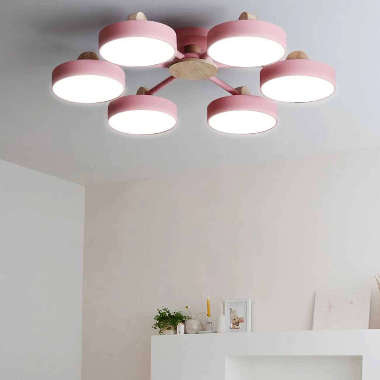 Потолочная люстра MOVE 8 Pink от ImperiumLoft