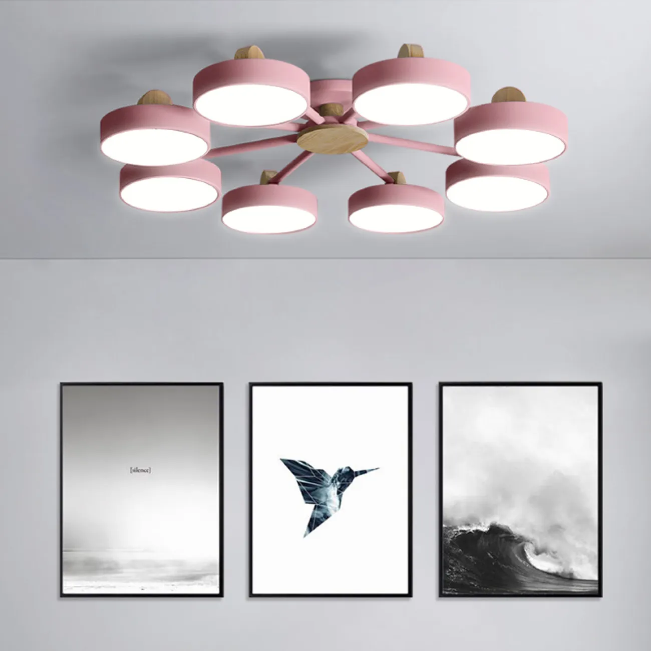 Потолочная люстра MOVE 8 Gray от ImperiumLoft Потолочная люстра MOVE 8 Gray от ImperiumLoft