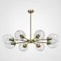 Люстра на штанге MARINE B 8 Gold/Transparent от ImperiumLoft