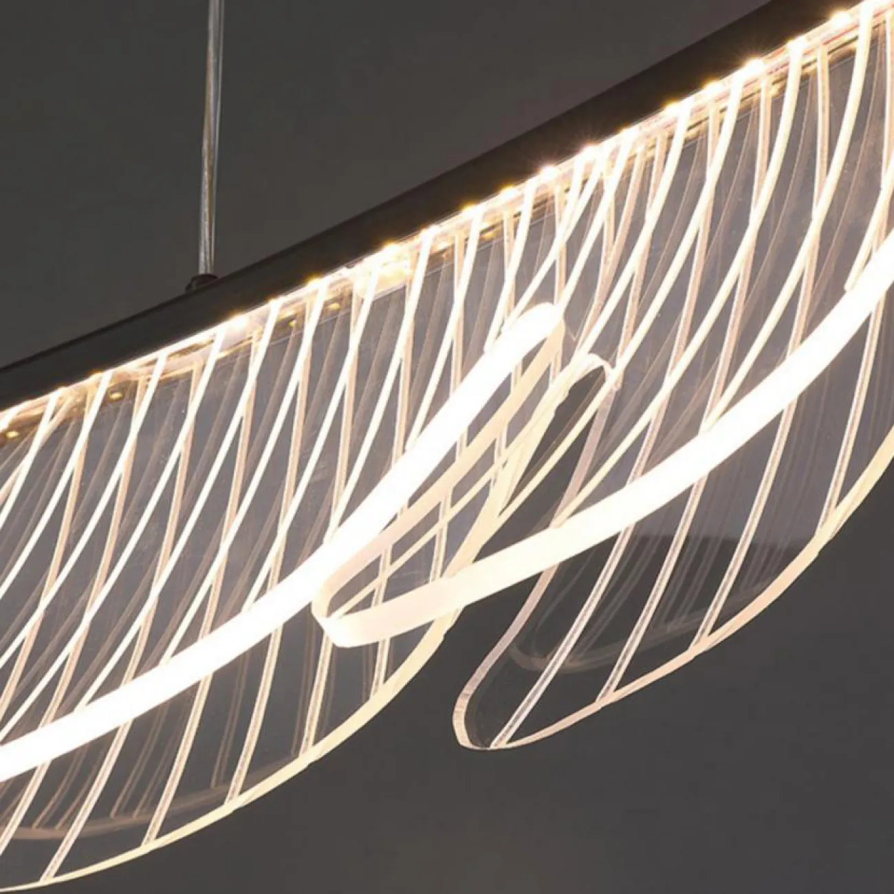 Готовая комбинация подвесных светодиодных светильников с листовидными плафонами и декоративными птицами из металла COLIBRI COMBO L157