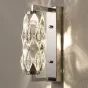 Серия настенных светодиодных светильников с витым многогранным плафоном из хрусталя в хромированном держателе ROYAL H32
