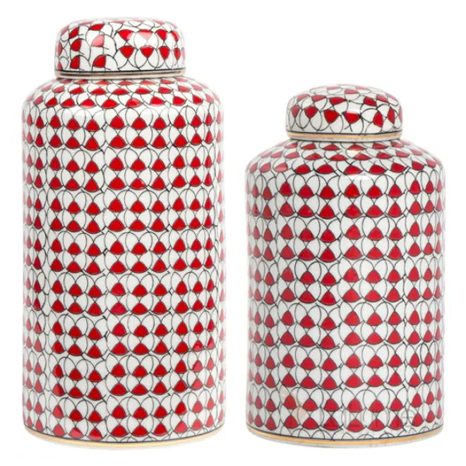 Декоративный сосуд Red ornament от LaLume Декоративный сосуд Red ornament от LaLume