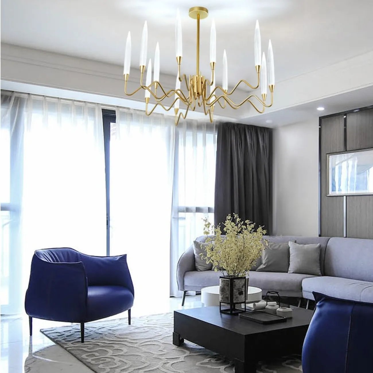 Люстра на штанге MELVIN от ImperiumLoft