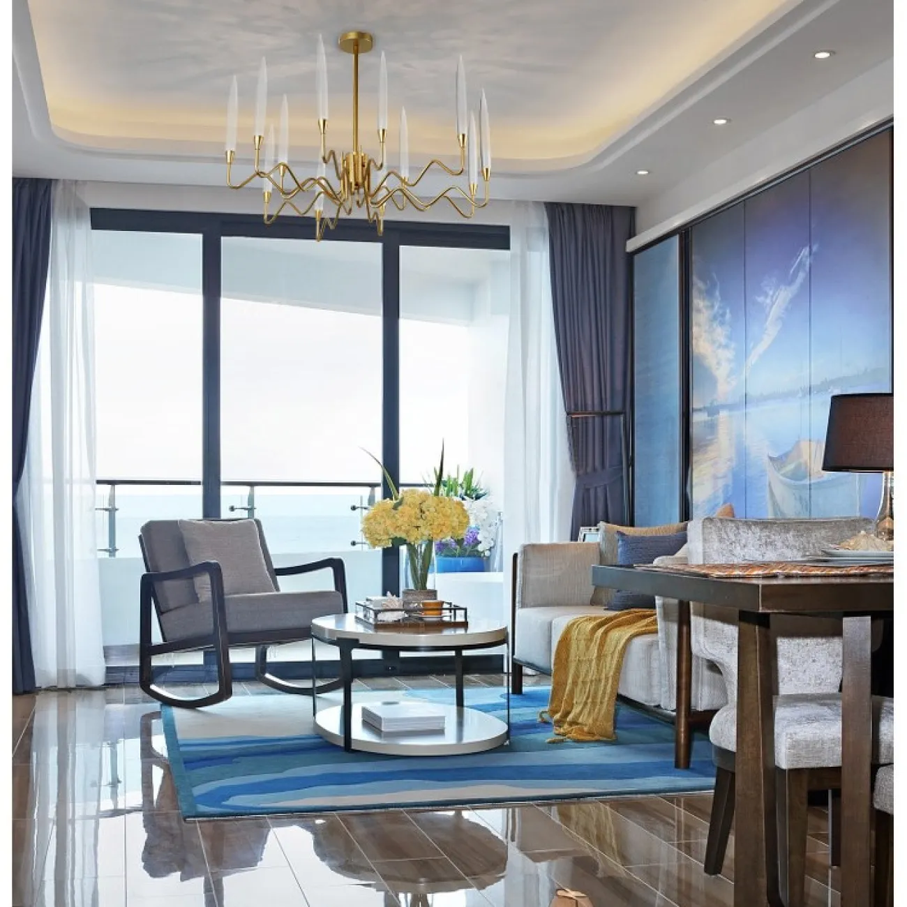 Люстра на штанге MELVIN от ImperiumLoft