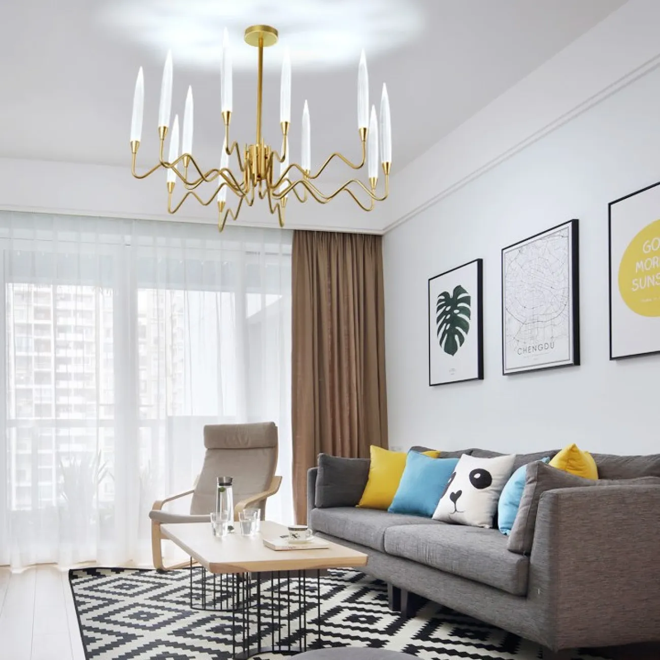 Люстра на штанге MELVIN от ImperiumLoft