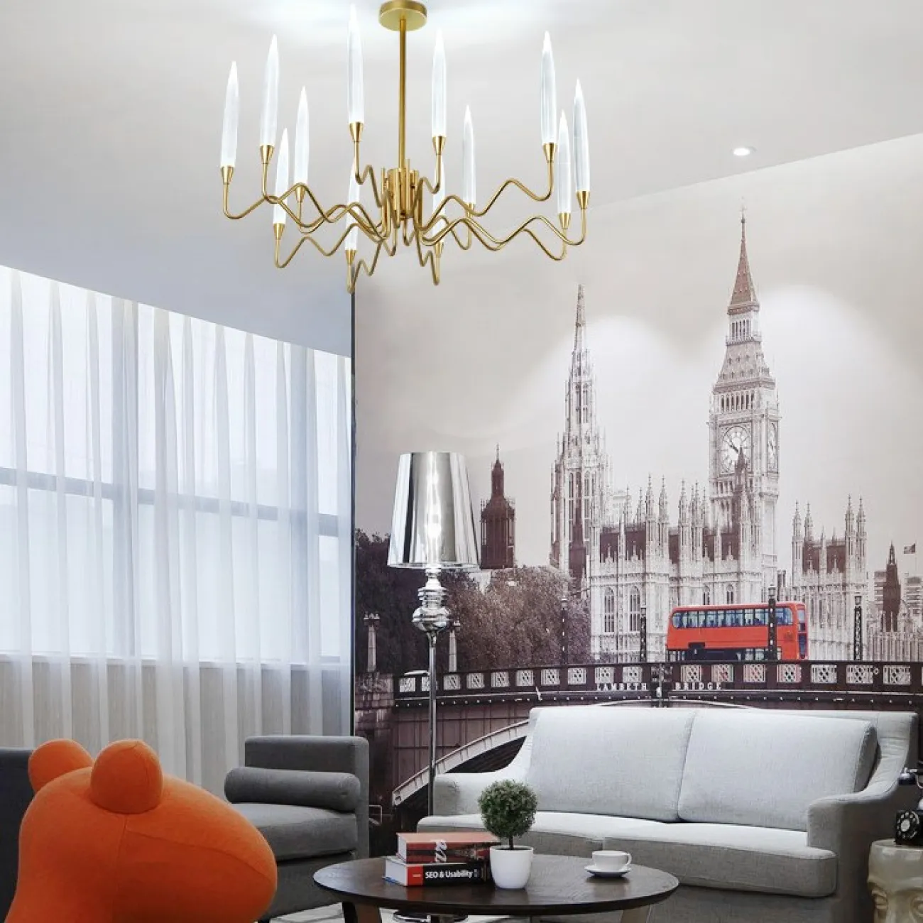 Люстра на штанге MELVIN от ImperiumLoft