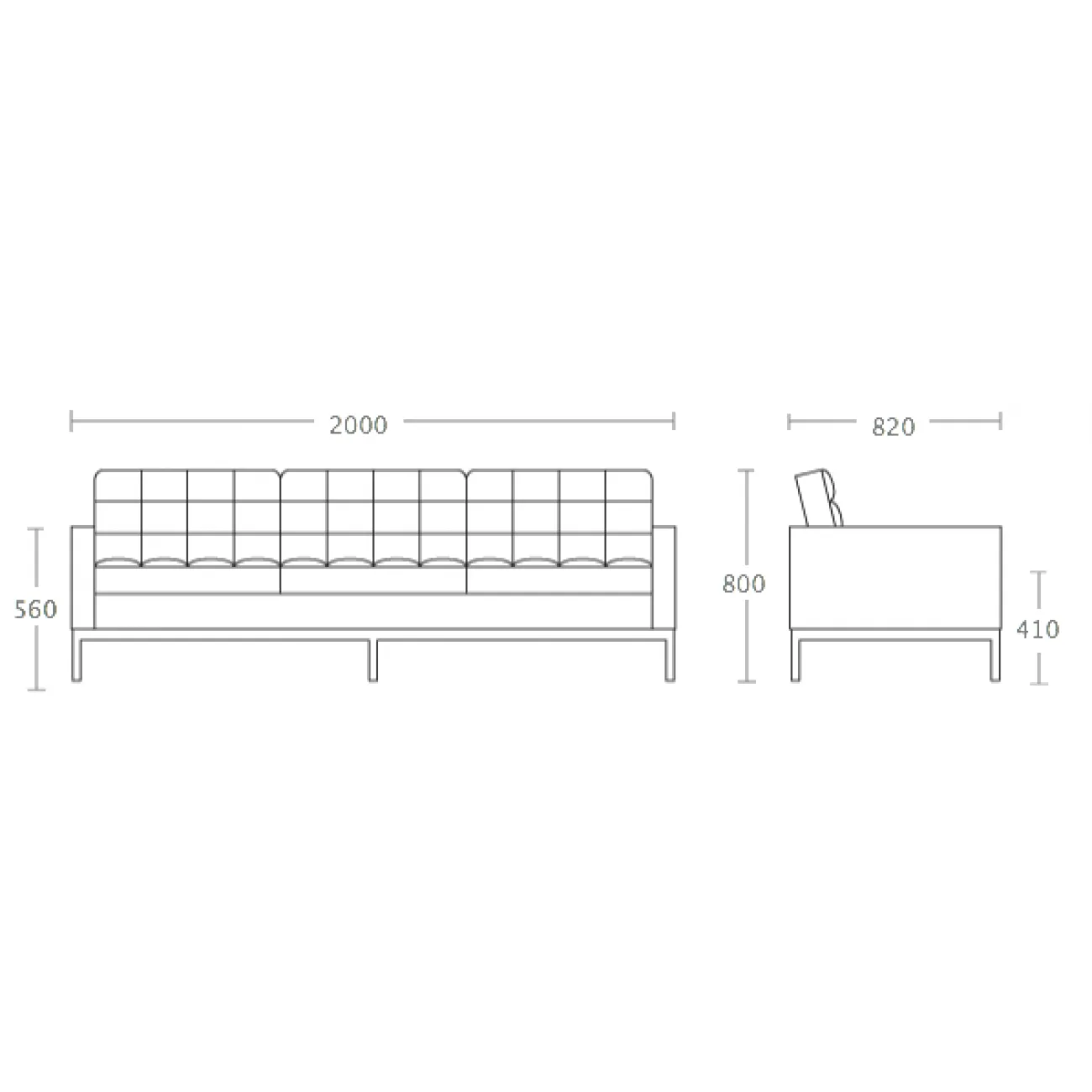 Диван Florence Knoll sofa designed by Florence Knoll		 in 1954 от LaLume