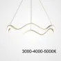 Подвесная люстра DOLORES L50 White Трехцветный свет от ImperiumLoft