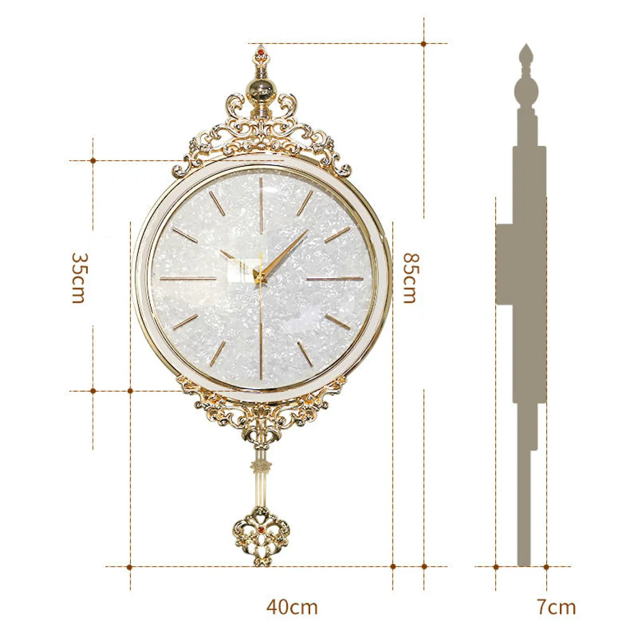 Дизайнерский настенный декор часы LaLume-KKK00351