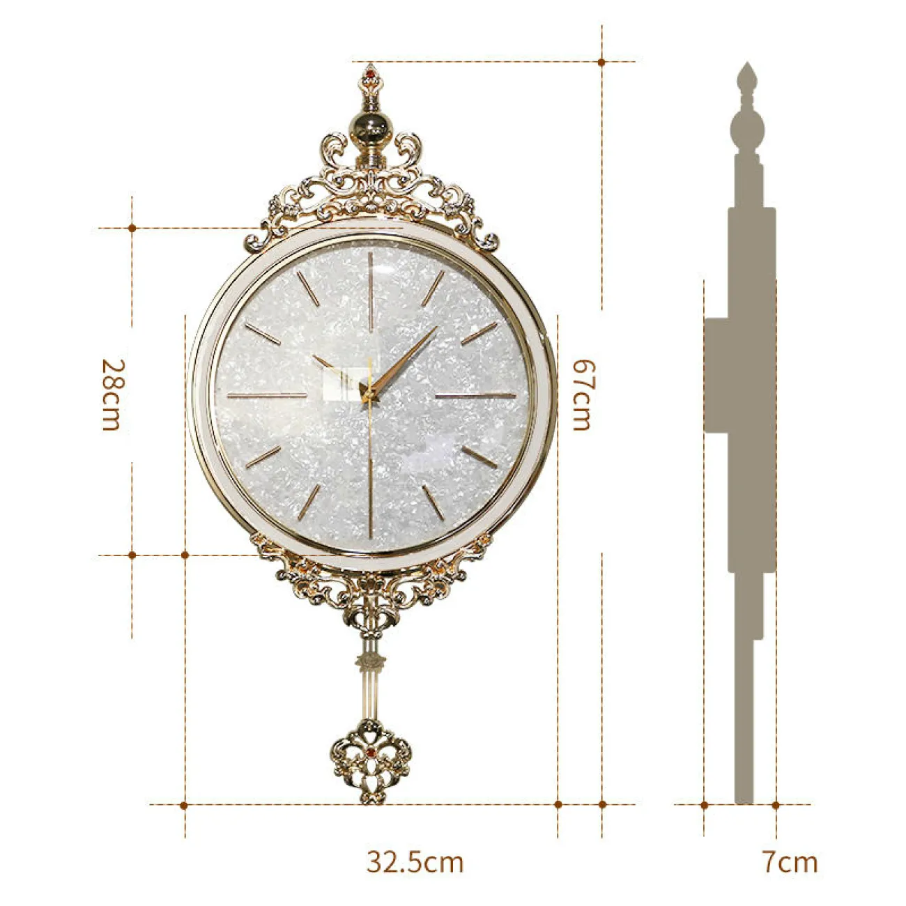 Дизайнерский настенный декор часы LaLume-KKK00351