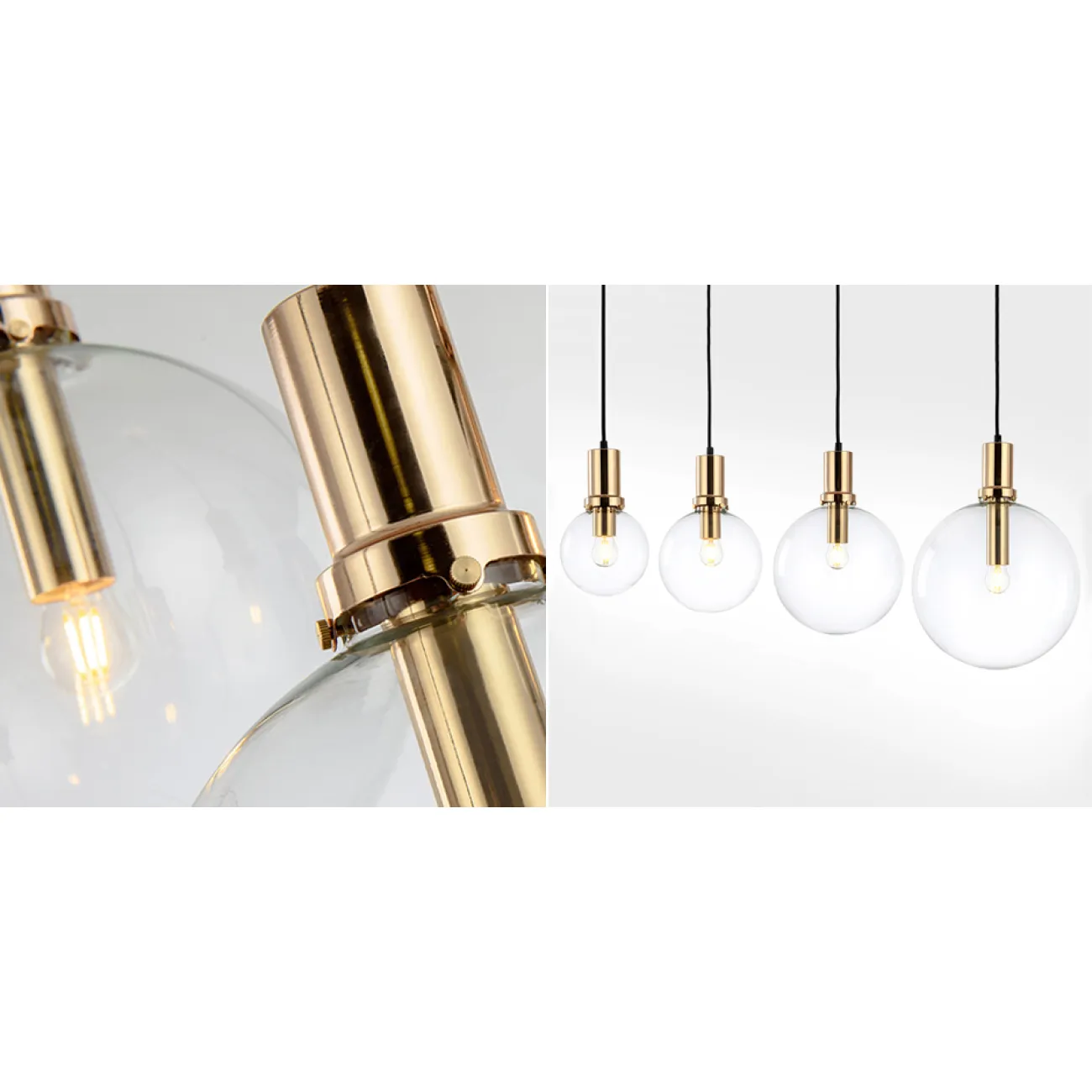 Подвесной светильник Glass Globe Gold от LaLume