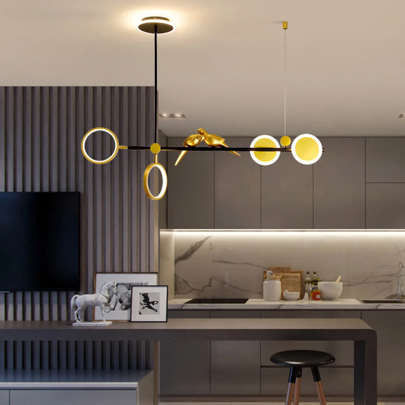 Подвесной светильник JUGGLE Black от ImperiumLoft