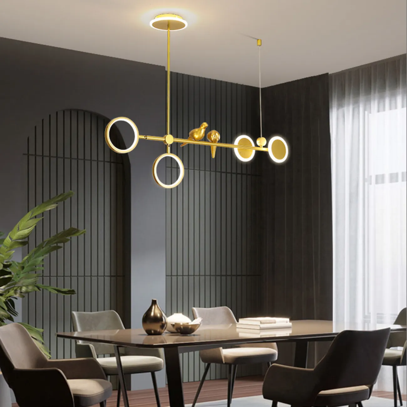 Подвесной светильник JUGGLE Gold от ImperiumLoft