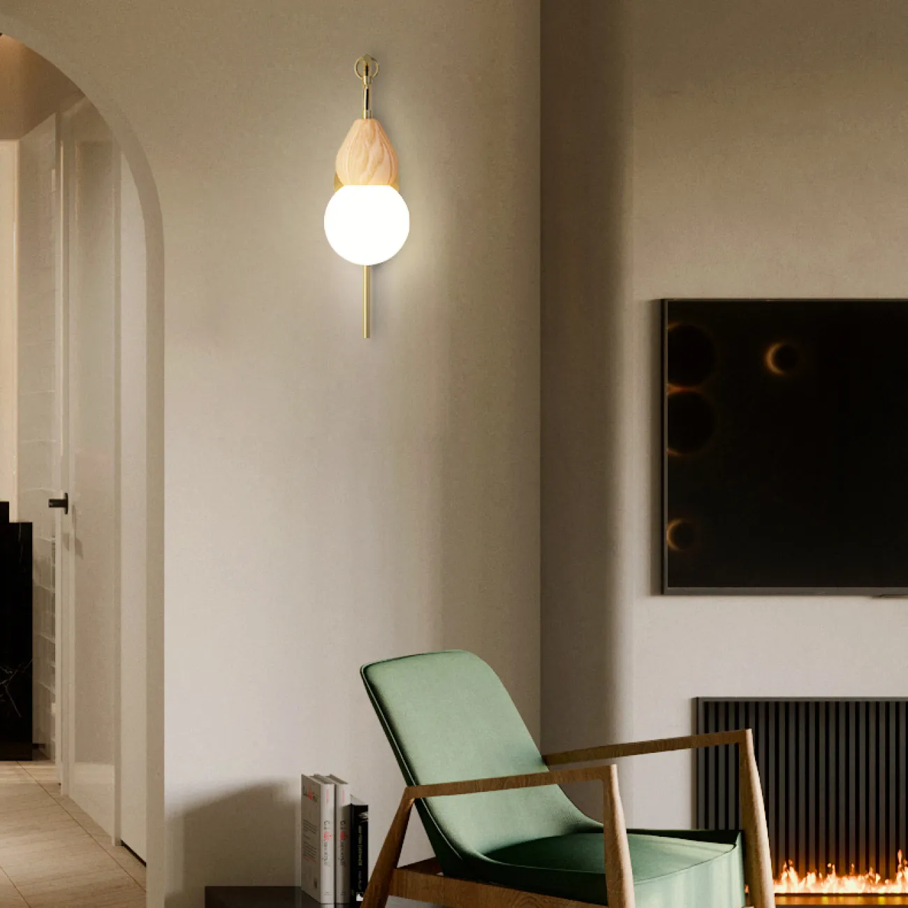 Настенный светильник FABRON WALL Brass от ImperiumLoft