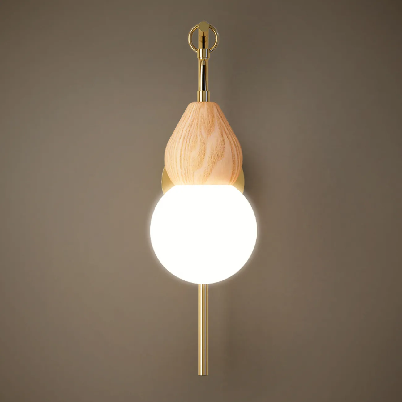 Настенный светильник FABRON WALL Brass от ImperiumLoft