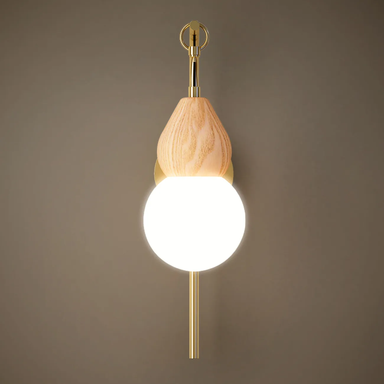 Настенный светильник FABRON WALL Brass от ImperiumLoft