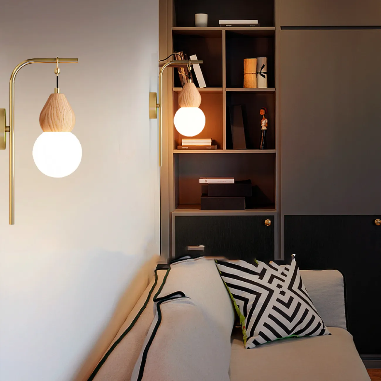 Настенный светильник FABRON WALL Brass от ImperiumLoft