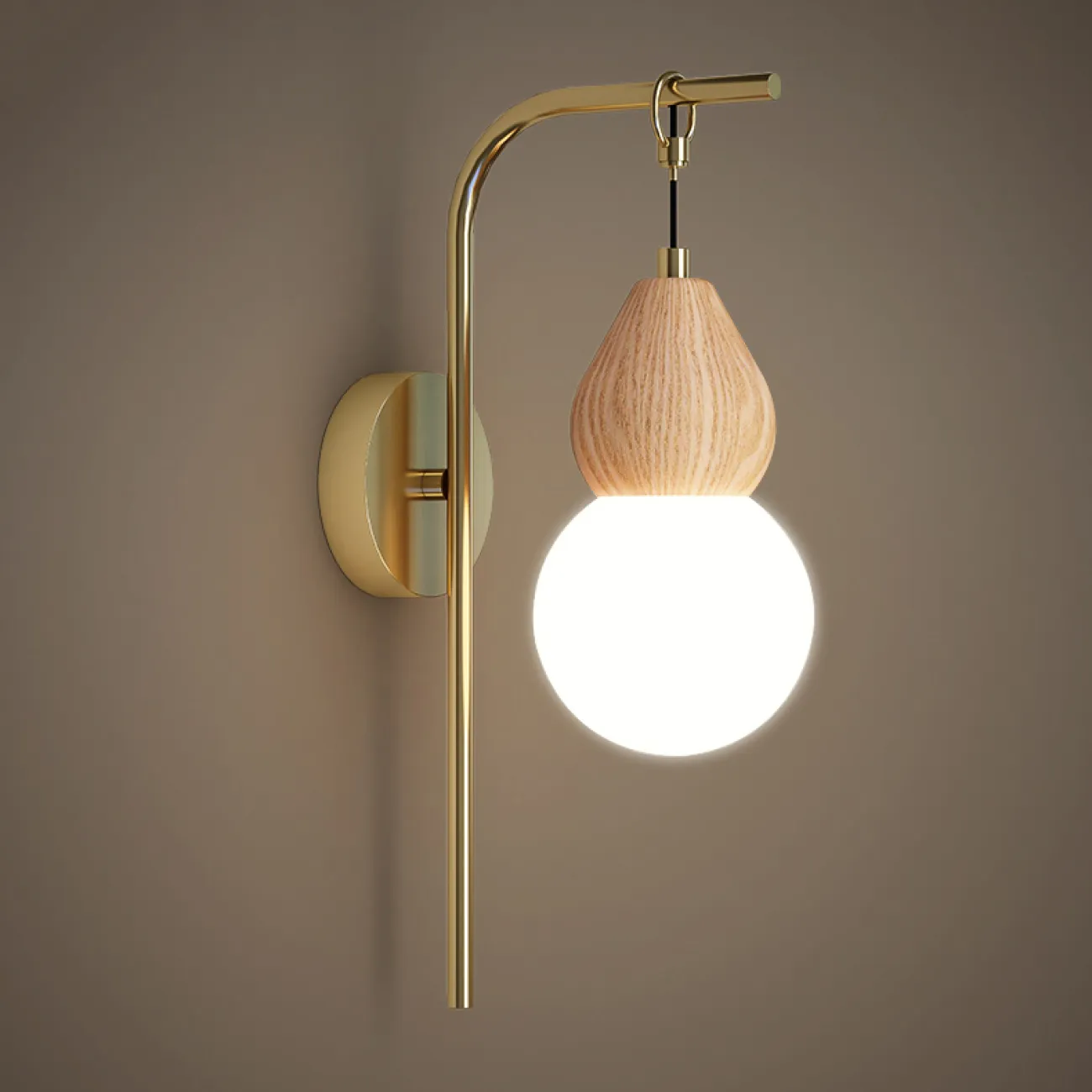 Настенный светильник FABRON WALL Brass от ImperiumLoft