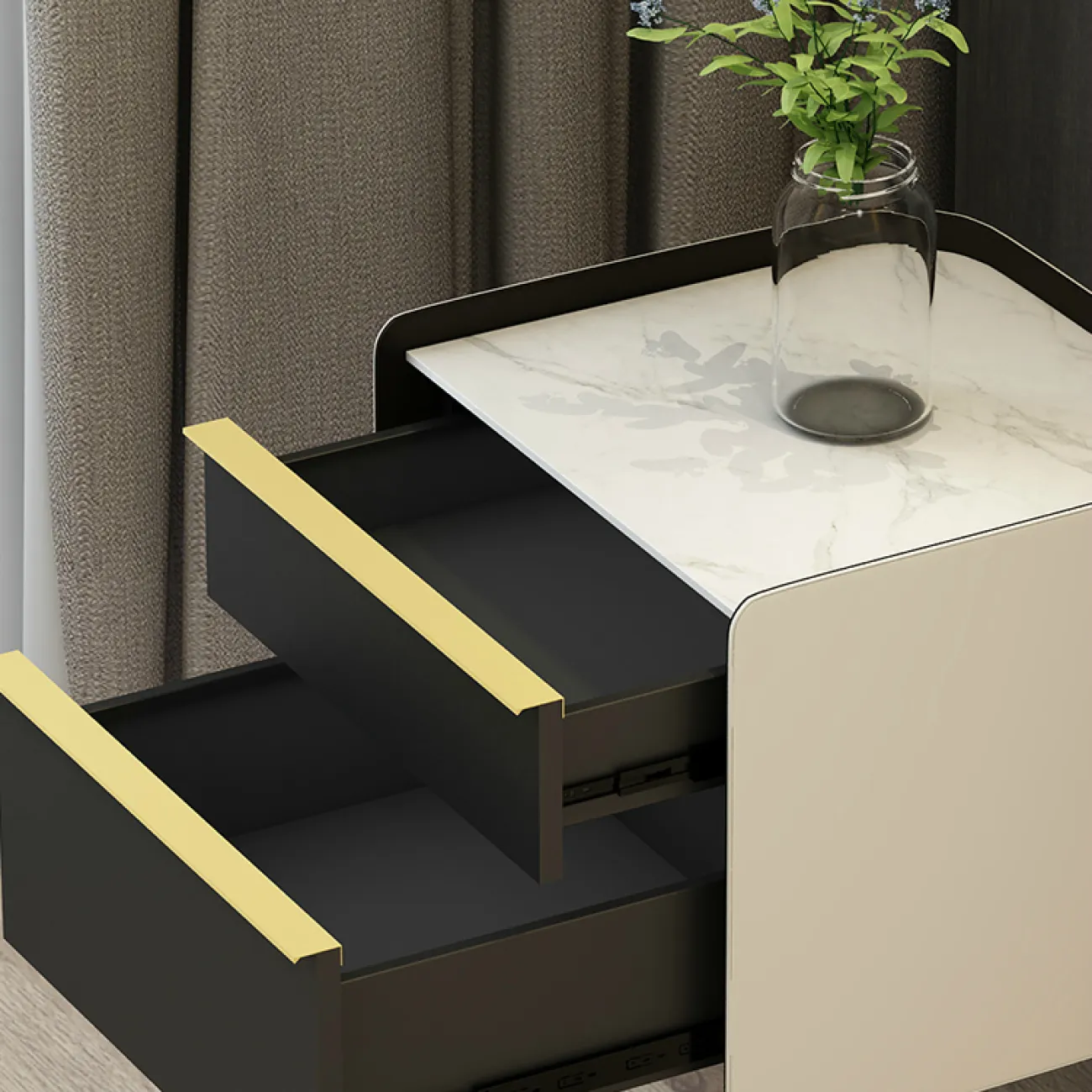 Дизайнерская прикроватная тумба - LaLume-TT00142