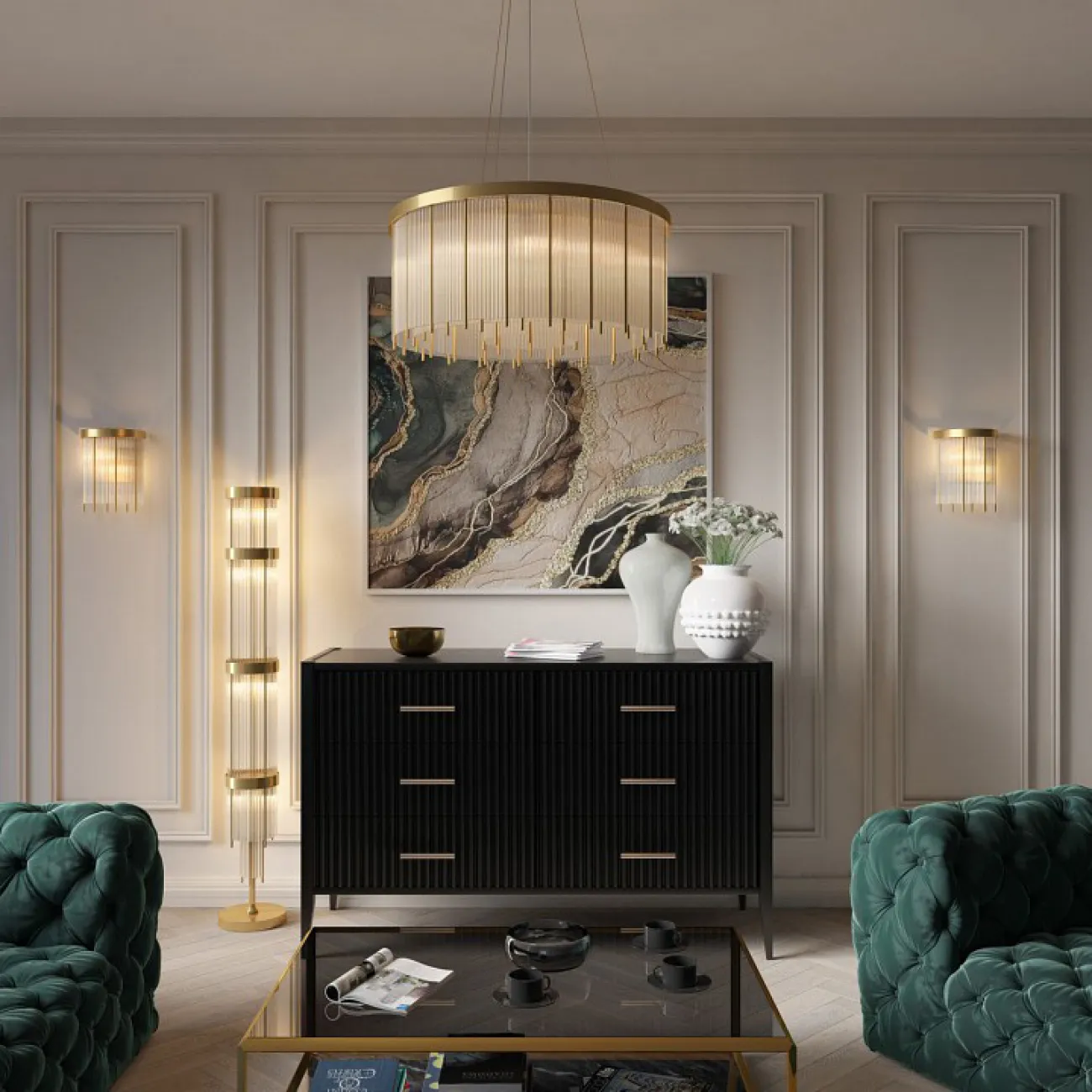 Подвесная люстра ABUR D70 от ImperiumLoft